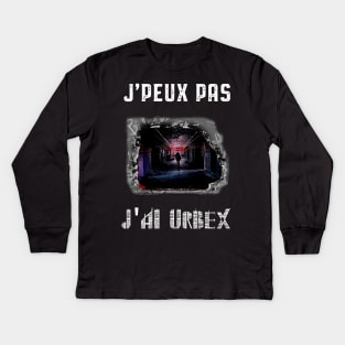 j peux pas j ai urbex Kids Long Sleeve T-Shirt